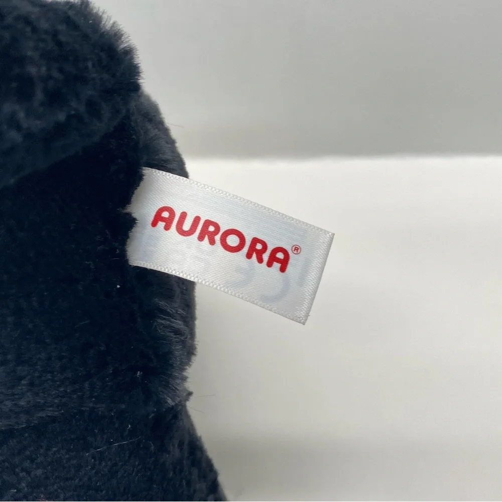 Aurora Scottish Terrier Scottie Dog Plush Black Plaid Bandana Stuffed Animal Toy